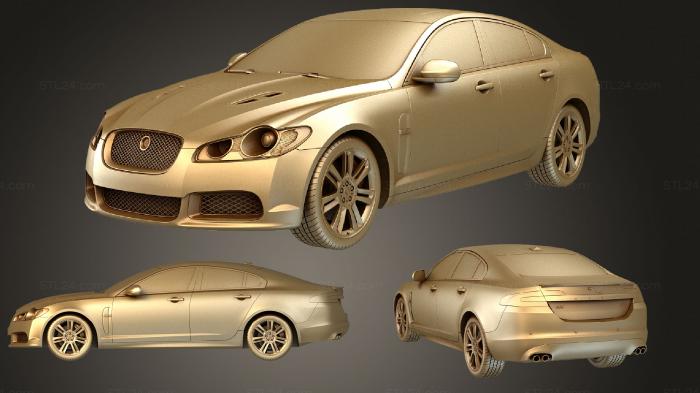 Автомобили и транспорт (Jaguar XFR, CARS_2043) 3D модель для ЧПУ станка